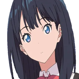 😕 Anime, Mädchen, Porträt, Charakter telegram sticker