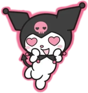 😍 Kuromi kuromi, sanrio, fofo, kawaii, adesivo, personagem telegram sticker