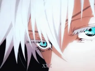 🪐 XXX Anime, Oczy, Kreskówka, Manga, Białe włosy telegram sticker