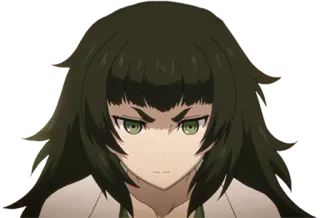 😠 Mayuri Shiina Steins;Gate 애니메이션, 만화, 캐릭터, 슈타인즈 게이트, 시이나 마유리 telegram sticker