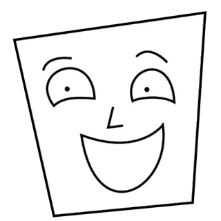 😃 visage, joyeux, minimaliste, dessin animé telegram sticker