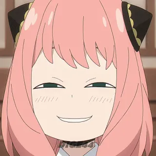 😈 Anya Forger Spy x Family pig44 Anime, Cartone animato, Meme, Spy x Family, Anya Forger telegram sticker