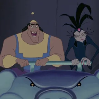 🍂 Yzma The Emperor's New Groove disney, dibujos animados, comedia, malvado, villano, humor telegram sticker