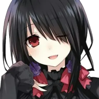 😉 动漫, 女孩, 卡通, 眨眼 telegram sticker