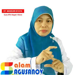 🙏 ST. MAESURI SYATA Guru MTs Negeri 1 Bone whatsapp sticker
