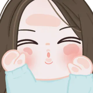 🧁 cute, illustration, emoji, girl, cartoon telegram sticker