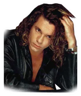 😌 man, leren jas, portret, beroemdheid, mannelijk, zanger telegram sticker