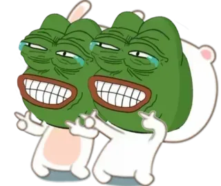 😁 Pepe the Frog 밈, 개구리, 불쾌한 telegram sticker