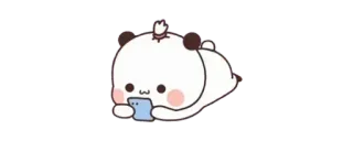 🫠 Panda, Cartone animato, Carino, Animale, Telefono, Kawaii whatsapp sticker
