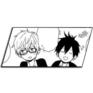 😆 Manga, Anime, Amis, Mignon, Garçons telegram sticker