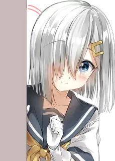 👀 anime, girl, school uniform, cute, portrait telegram sticker