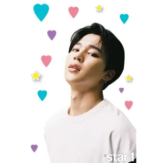 😏 star1 k-pop, айдол, певец, портрет, знаменитость, азиатский, сердце, звезда whatsapp sticker