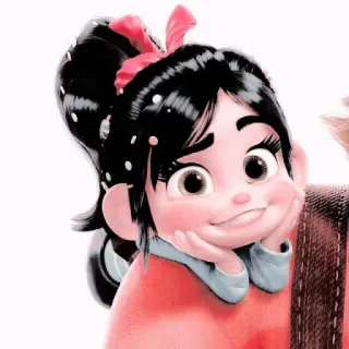 🎀 Vanellope von Schweetz Wreck-It Ralph Desenho animado, Personagem, Vanellope, Disney, Animado, Menina, Detona Ralph, Doce whatsapp sticker