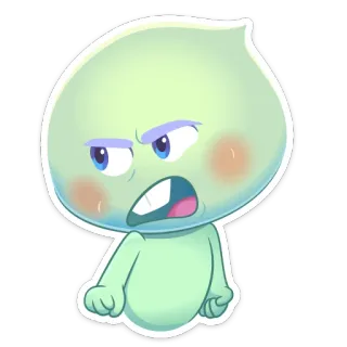 😠 Dessin animé, En colère, Personnage, Émotion telegram sticker