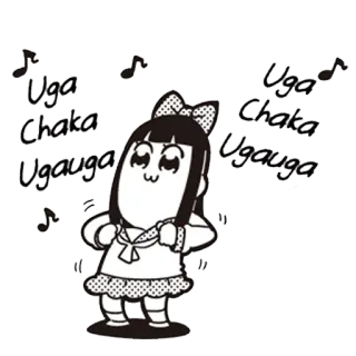 💃 Uga Chaka Ugauga Cartoni animati, Popuko, Anime, Manga, Uga Chaka telegram sticker
