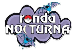 🌙 ronda NOCTURNA Fledermäuse, nachtaktiv, Nacht, Pokémon, Spanisch, Text whatsapp sticker