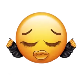 😔 Emoji, Wajah, Ekspresi, Bibir, Mata, Tangan, Sikap telegram sticker