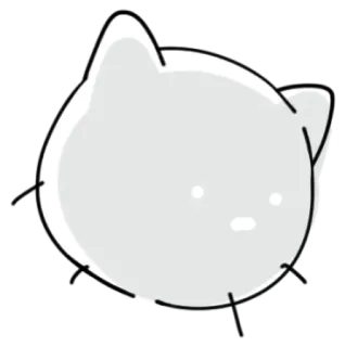 🙀 gato, pegatina, animal, lindo, simple whatsapp sticker