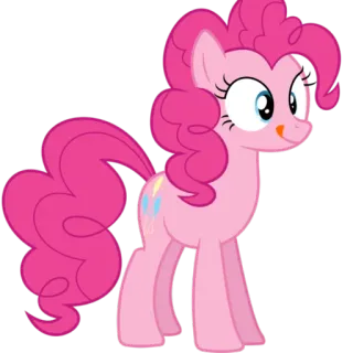 😋 Pinkie Pie My Little Pony pinkie pie, мультфильм, пони, дружба, милый, животное telegram sticker