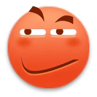 😡 Emoji, Uśmieszek, Twarz, Pomarańczowy, Kreskówka telegram sticker