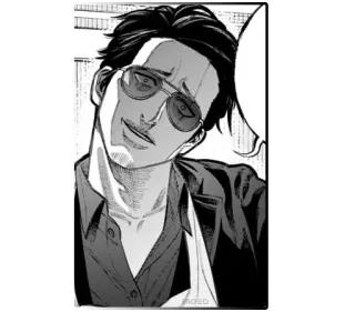 😈 uomo, occhiali da sole, illustrazione, ritratto, adulto, anime telegram sticker