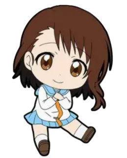 😇 Anime, Cartoon, Niedlich, Mädchen, Schuluniform whatsapp sticker