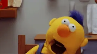 😱 Yellow Guy Don't Hug Me I'm Scared Don't Hug Me I'm Scared, Жёлтый парень, Кукла, Хоррор, Жуткий, ТВ-шоу telegram sticker