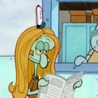 🥢 Squidward SpongeBob SquarePants cartoon, SpongeBob, Squidward, humor, funny whatsapp sticker