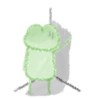 😔 rã, desenho animado, fofo, arte, ilustração telegram sticker