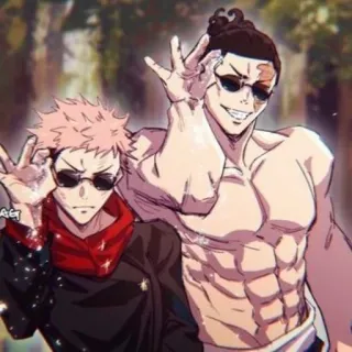 😎 Anime, Postacie, Okulary przeciwsłoneczne whatsapp sticker