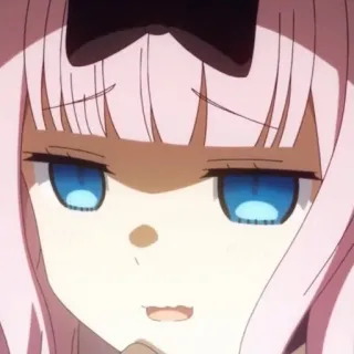 😔 Chika Fujiwara Kaguya-sama: Love Is War anime, chika fujiwara, kaguya sama, smug, anime girl whatsapp sticker