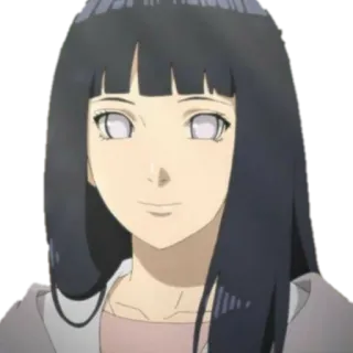 🙂 Hinata Hyuga Naruto Anime, Postać, Kobieta, Hinata Hyuga, Naruto, Kreskówka telegram sticker