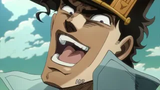 😂 Jotaro Kujo JoJo's Bizarre Adventure Ah? Anime, Meme, Divertente, Jojo, Jotaro, Espressione whatsapp sticker