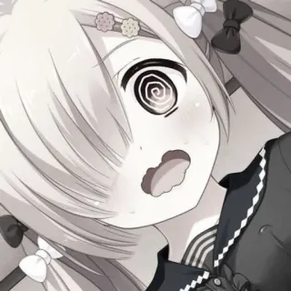 🕸️ 动漫, 漫画, 震惊, 动漫女孩, 催眠 whatsapp sticker