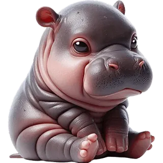 Бегемотик 3 @Nyasticks whatsapp stickers