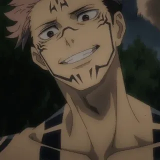 ✖️ Ryomen Sukuna Jujutsu Kaisen Anime, Sukuna, Jujutsu Kaisen, Espíritu Maldito, Rey de las Maldiciones telegram sticker
