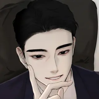 🧋 man, portrait, facial expression, style, serious, artwork telegram sticker