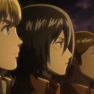 🥀 Mikasa Ackerman Attack on Titan anime, attack on titan, character, mikasa ackerman telegram sticker
