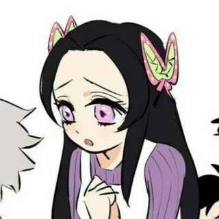 🌸 Kanao Tsuyuri Demon Slayer Anime, Demon Slayer, Kanao Tsuyuri, Borboleta, Mangá telegram sticker