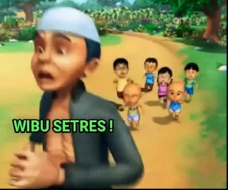 🏃‍♀️ WIBU SETRES! Мультфильм, Индонезийский, Анимационный, Детям telegram sticker