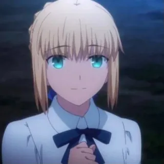 💙 Saber Fate/stay night Anime, Personaje, Artoria Pendragon, Saber, Fate telegram sticker