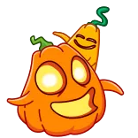 👋 pumpkin, halloween, fall, cute, cartoon, jack-o'-lantern, seasonal telegram sticker