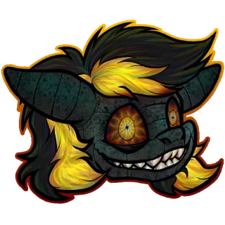 ❌ monster, creature, demon, fantasy, horror, art telegram sticker