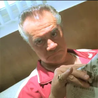 🧐 Paulie Walnuts The Sopranos พอลลี วอลนัท, เดอะ โซปราโนส์, มาเฟีย, รายการทีวี, นักเลง telegram sticker