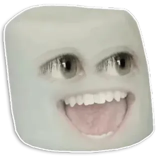 😝 Marshmallow Annoying Orange Marshmallow, Arancia che infastidisce, Cartone animato, Personaggio, Cibo telegram sticker