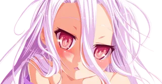😏 Shiro No Game No Life Anime, Słodkie, Shiro, No Game No Life, Manga, Waifu telegram sticker
