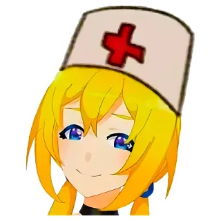 🚑 Аниме, Медсестра, Манга, Персонаж, Светлые Волосы telegram sticker