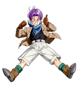 😁 Trunks Dragon Ball アニメ, ドラゴンボール, トランクス, キャラクター, いいね telegram sticker