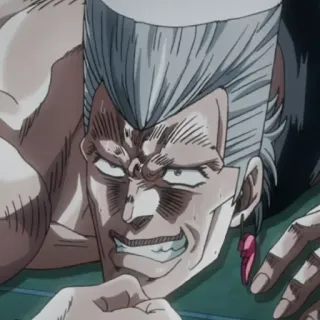 😏 Jean Pierre Polnareff JoJo's Bizarre Adventure Anime, Jean Pierre Polnareff, Le bizzarre avventure di JoJo, Personaggio, Posa da combattimento whatsapp sticker