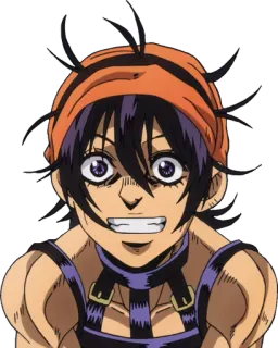 😁 Narancia Ghirga JoJo's Bizarre Adventure Anime, Manga, Jojo, Narancia, Charakter whatsapp sticker